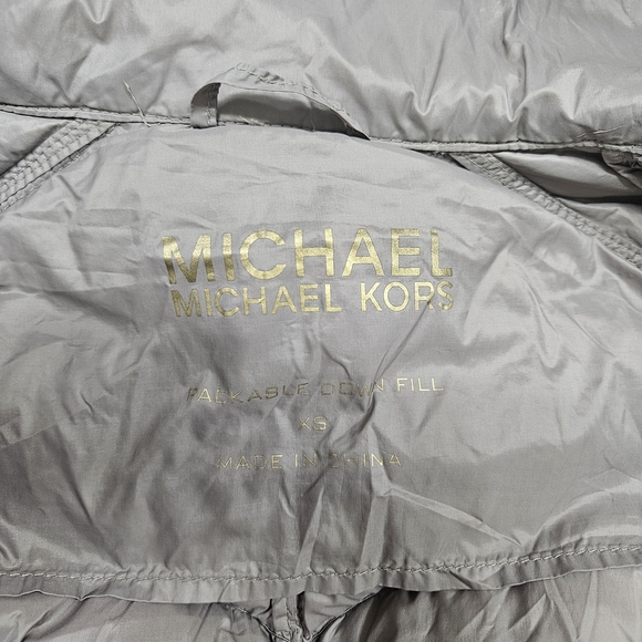 Michael Kors Taupe Puffer Vest - Picture 6 of 7